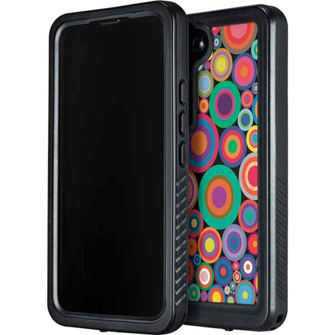 Psychedelic Circles Galaxy S24 Waterproof Case